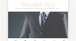 Desktop Screenshot of exclusiveoslo.no